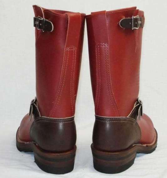 正規ディーラー　Wescoウエスコ Boss ボス RedwoodxBrown, 10height,DoubleMidsole,　SteelToe、#430 sole,Brown ink,エンジニアブーツ