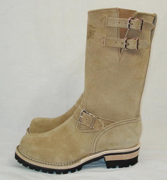 正規ディーラー Wescoウエスコ　 Boss ボス ベージュラフアウト　裏革,11height,#100 sole,エンジニアブーツ