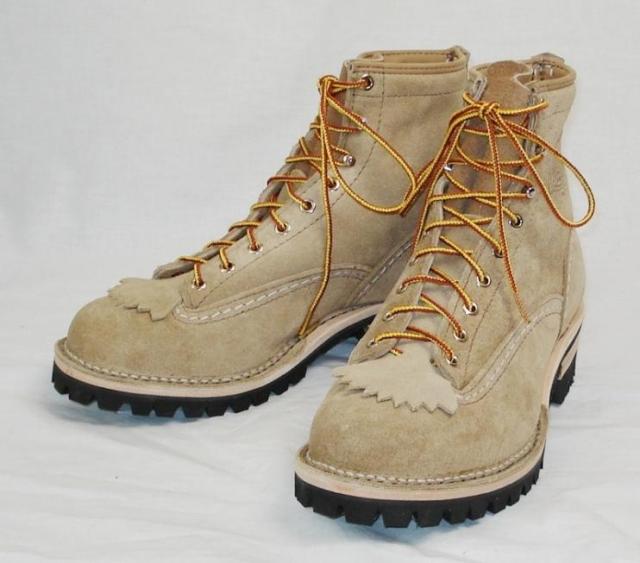 ウエスコギャラ付きジョブマスターワークブーツ ベージュ