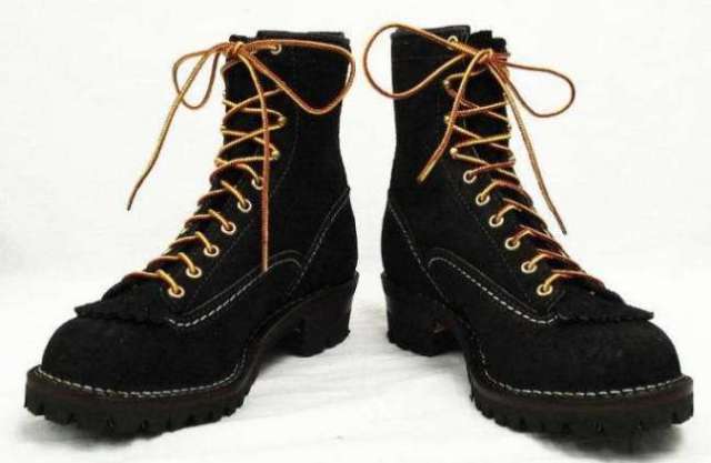 正規ディーラー Wescoウエスコ Jobmasterジョブマスター Black Rough Out ブラックラフアウト, Lace to Toe, 8height,#100sole