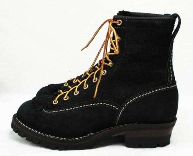 正規ディーラー Wescoウエスコ Jobmasterジョブマスター Black Rough Out ブラックラフアウト, Lace to Toe, 8height,#100sole