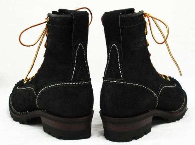 正規ディーラー Wescoウエスコ Jobmasterジョブマスター Black Rough Out ブラックラフアウト, Lace to Toe, 8height,#100sole