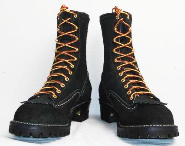 Wescoウエスコ　正規ディーラー Jobmasterジョブマスター Blackラフアウト, Lace to Toe, 9height,#100sole