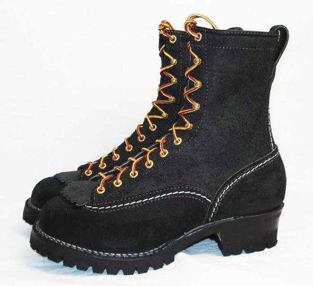 Wescoウエスコ　正規ディーラー Jobmasterジョブマスター Blackラフアウト, Lace to Toe, 9height,#100sole