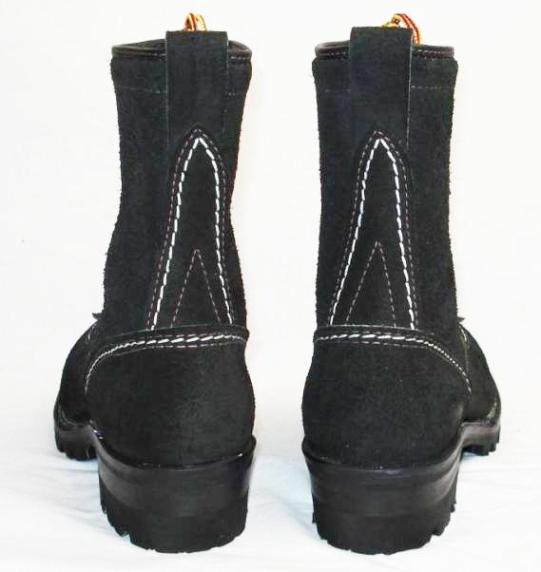 Wescoウエスコ　正規ディーラー Jobmasterジョブマスター Blackラフアウト, Lace to Toe, 9height,#100sole