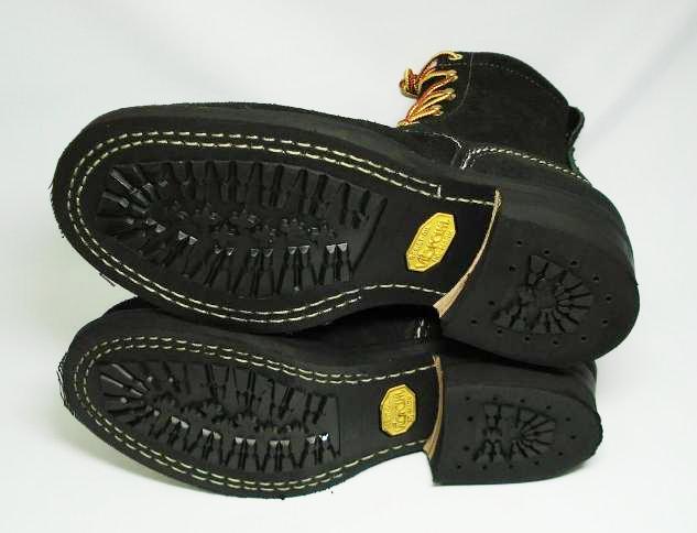Wescoウエスコ　正規ディーラー Jobmasterジョブマスター Blackラフアウト, Semi Lace to Toe, 8height,#430sole