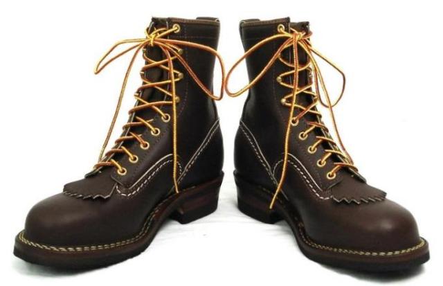 Wescoウエスコ　正規ディーラー Jobmasterジョブマスター Brown, Semi Lace to Toe, 8height,Steel Toe,#430 sole