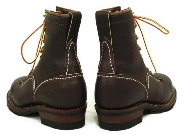 Wescoウエスコ　正規ディーラー Jobmasterジョブマスター Brown, Semi Lace to Toe, 8height,Steel Toe,#430 sole