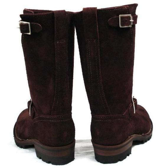 Wescoウエスコ　正規ディーラー Boss ボス Burgundy, All RoughOut,11height,#100 sole,Bubble Toe,Pearl Buckle,Brown Ink
