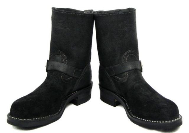 Wescoウエスコ　正規ディーラー Boss ボス Black Roughout黒裏革,8height,#430 sole,Wesco Buckle,Steel Toe