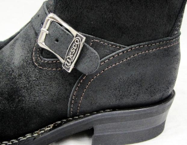Wescoウエスコ　正規ディーラー Boss ボス Black Roughout黒裏革,8height,#430 sole,Wesco Buckle,Steel Toe