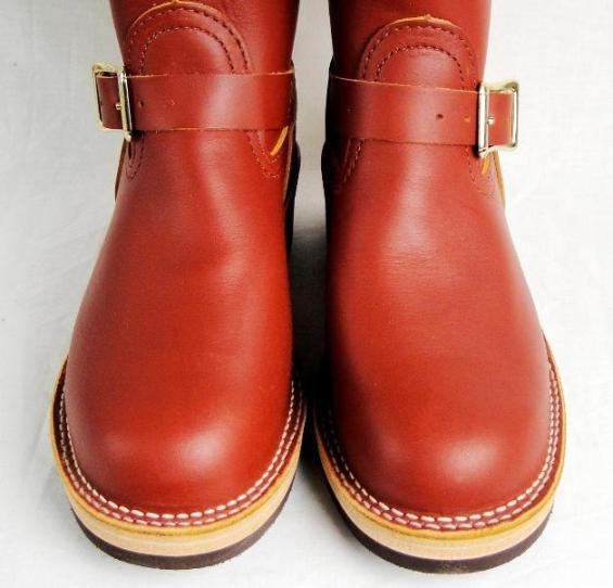 Wescoウエスコ 正規 Boss Red Wood All レッドウッド,9height,#705,Buckskin Leather Lining,2Straps,Double Mid Sole Legs Smaller