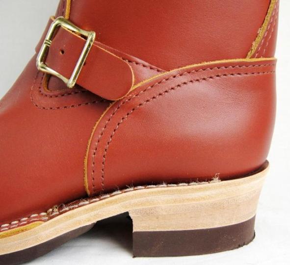 Wescoウエスコ 正規 Boss Red Wood All レッドウッド,9height,#705,Buckskin Leather Lining,2Straps,Double Mid Sole Legs Smaller