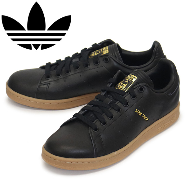 美品 アディダス スタンスミス コアブラック レザー 刺繍ロゴ 限定モデル レア adidas (アディダス) ID1341 STAN SMITH スタンスミス スニーカー コア