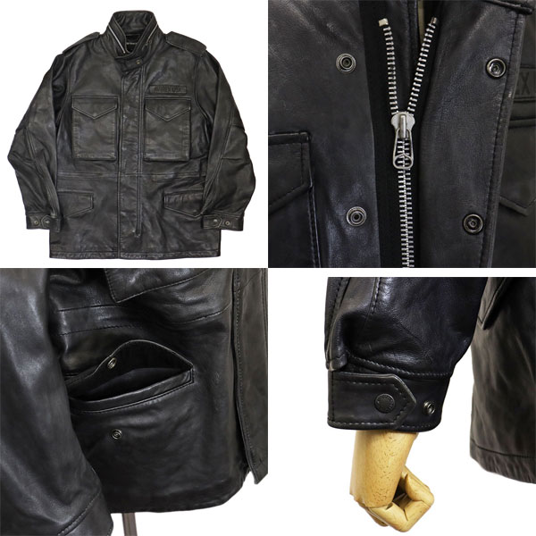 el caminoAVIREX 6111048 ジャケット09BLACK 正規取扱店 AVIREX (アヴィレックス) 6111048 AGED LEATHER TYPE M-65