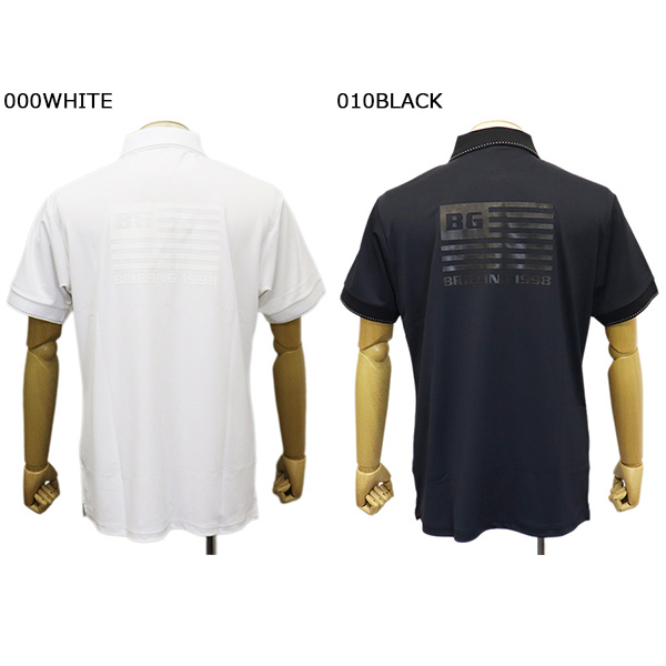 新品未使用タグ付き ブリーフィング近年モデル モノグラム総柄 ストレッチMサイズ 正規取扱店 BRIEFING (ブリーフィング) BRG253M05 MS BG FLAG POLO