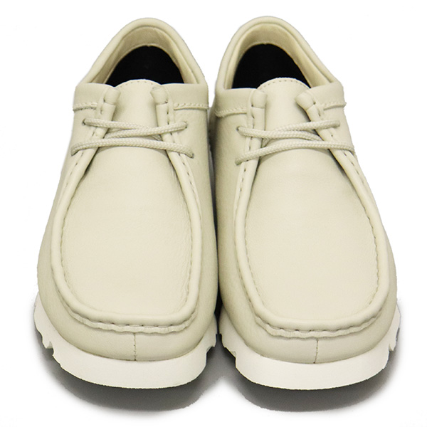 【希少ホワイト★25.5】CLARKS　ワラビー　GORE-TEX　シボ革レザー クラークス ワラビー GORE-TEX シボ革 希少ホワイト☆25.5】CLARKS