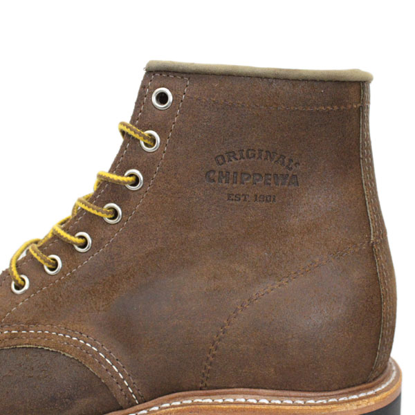 美品CHIPPEWA チペワ モックトゥ ラギッド フィールド ブーツ 黒 8D ≪アウトレット≫ 【CHIPPEWA】 チペワ 6-IN MOC LUGGED FD BOOT