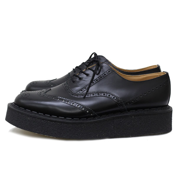 正規取扱店 George Cox(ジョージコックス) 13017VI BROGE OXFORD 666 ダブルネーム ブラックレザーxホワイトレザー