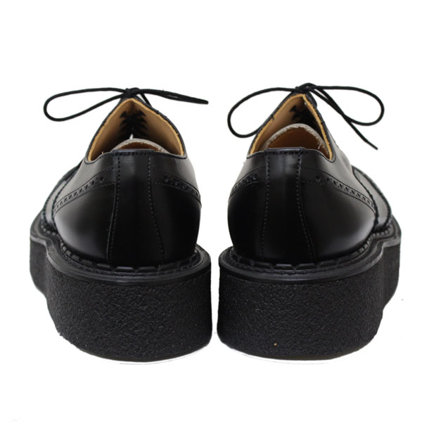 正規取扱店 George Cox(ジョージコックス) 13017VI BROGE OXFORD 666 ダブルネーム ブラックレザーxホワイトレザー