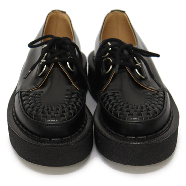 ECOX ジョージコックス ラバーソール 黒 UK6 3588VIB ジョージコックス3588ブラックレザー×ホワイトレザー ブラック