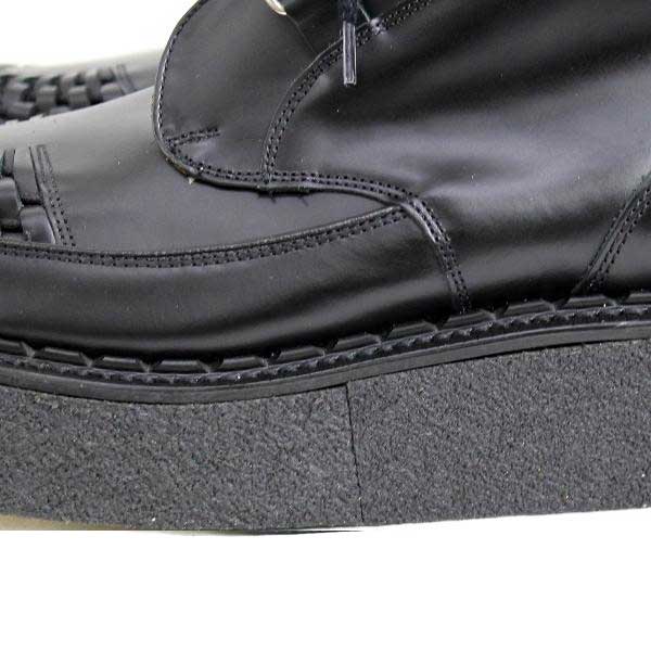 正規取扱 George Cox(ジョージコックス) 13327 VI Sole CHUKKA チャッカ Black Leather ブラックレザー
