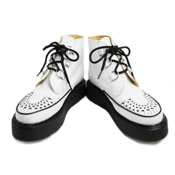 正規取扱 George Cox(ジョージコックス)  13327 VI Sole  CHUKKA チャッカ  Whtie Leather