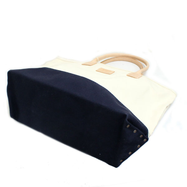 正規取扱店 HERITAGE LEATHER CO.(ヘリテージレザー) NO.7717 Tote Bag(トートバッグ) Natural/Navy HL031