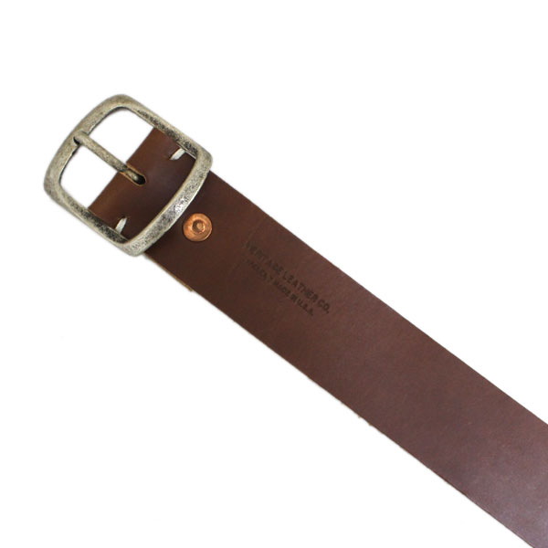 正規取扱店 HERITAGE LEATHER CO.(ヘリテージレザー) NO.7931 1.5"Leather Belt (1.5インチ レザーベルト) Brown HL047