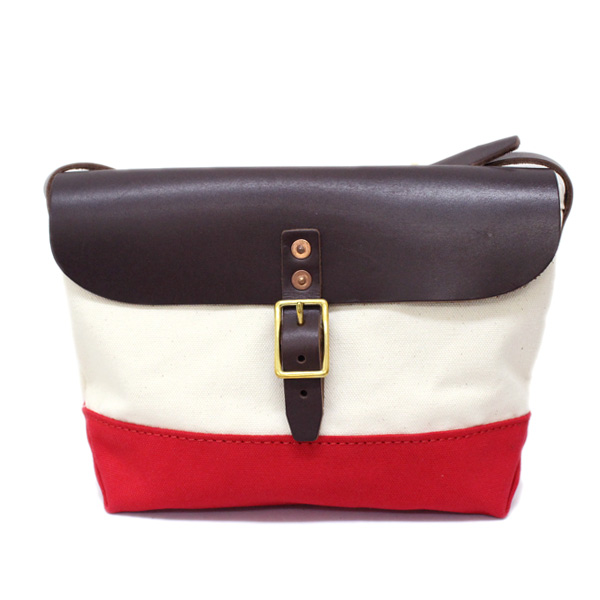 正規取扱店 HERITAGE LEATHER CO.(ヘリテージレザー) NO.8036 Mini Shoulder Bag(ミニショルダーバッグ) Natural/Red HL049