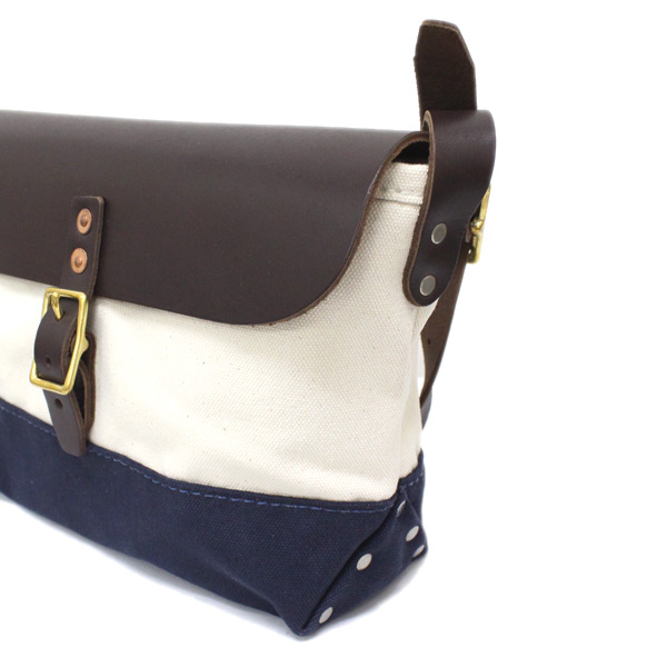 正規取扱店 HERITAGE LEATHER CO.(ヘリテージレザー) NO.8036 Mini Shoulder Bag(ミニショルダーバッグ) Natural/Navy HL050