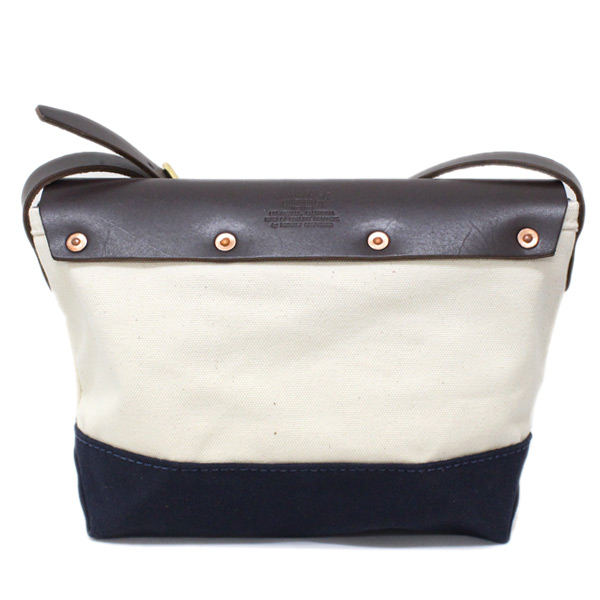 正規取扱店 HERITAGE LEATHER CO.(ヘリテージレザー) NO.8036 Mini Shoulder Bag(ミニショルダーバッグ) Natural/Navy HL050