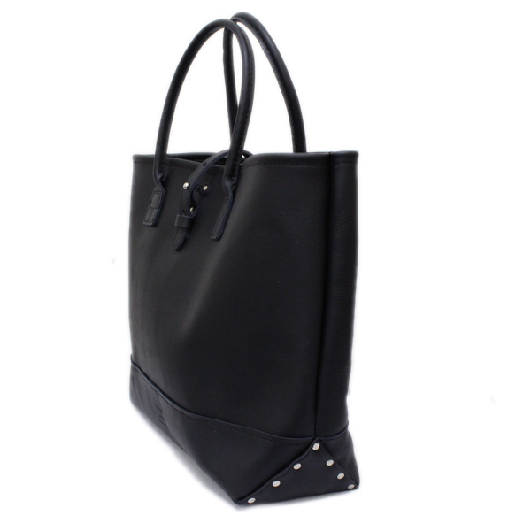 正規取扱店 HERITAGE LEATHER CO.(ヘリテージレザー) NO.7955ST Mocassin Leather Tote Bag(レザートートバッグ) Black/Black HL053