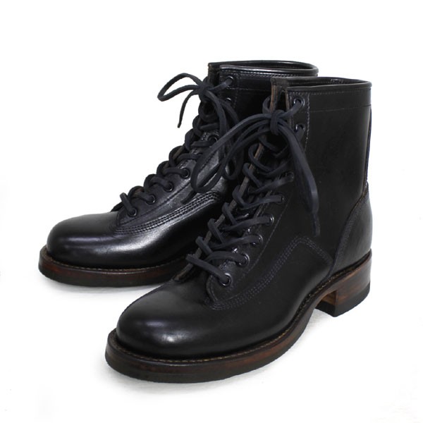 正規取扱 HTC(Hollywood Trading Company) SANTA ROSA(サンタローサ) #PLACERVILLE LACE UP BOOTS(レースアップブーツ) BLACK ブラック