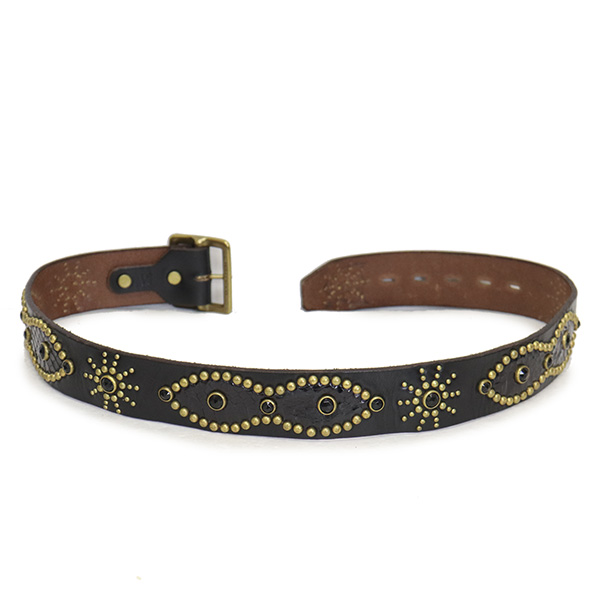 希少サイズ HTC スタッズベルト スネーク パイソン ゴ ブラック レザー 希少サイズ HTC スタッズベルト スネーク パイソン ゴ ブラック