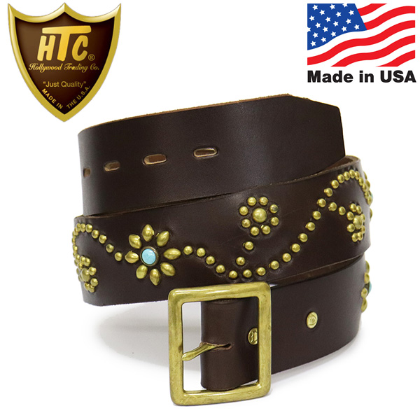 正規取扱店 HTC(Hollywood Trading Company) Belt #125 Turquoise 1.75