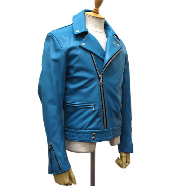 正規取扱店Lewis Leathers(ルイスレザーズ)　No.441　CYCLONE(サイクロン)　Turquoise ターコイズ