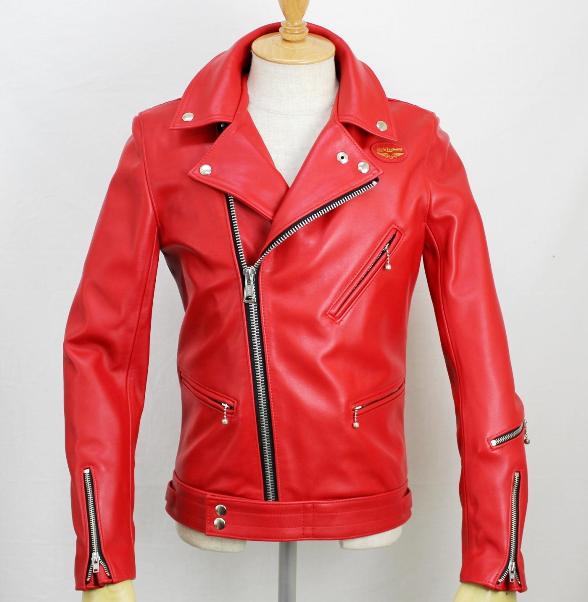 正規取扱店Lewis Leathers(ルイスレザーズ)　No.441T　CYCLONE TIGHT FIT(サイクロン タイトフィット)　RED レッド