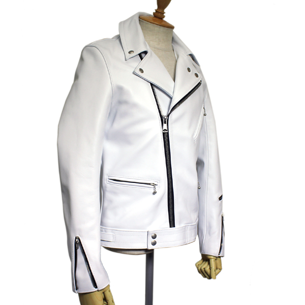 正規取扱店 Lewis Leathers(ルイスレザーズ)　No.441T　CYCLONE TIGHT FIT(サイクロン タイトフィット)　WHITE ホワイト