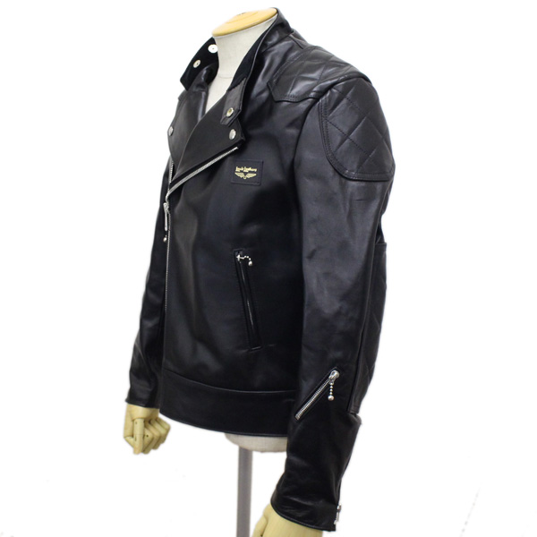 Lewis Leathers (ルイスレザー) No.445 SUPER MONZA HORSEHIDE (スーパーモンザ ホースハイド) ブラックレザー