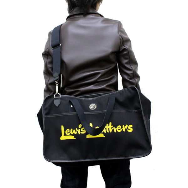 正規取扱店 Lewis Leathers(ルイスレザー) CANVAS HOLDALL BAG(キャンバスホールドオールバッグ) BLACK ブラック