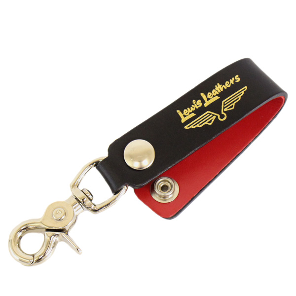 Lewis Leathers レザーキーホルダー 黒 Lewis Leathers Belt Loop Keyring Mk2 - Lewis Leathers Japan