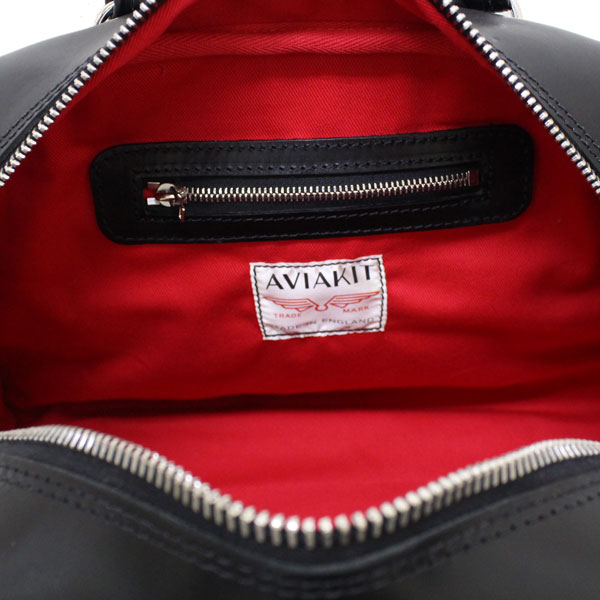 正規取扱店 Lewis Leathers(ルイスレザー) LEATHER BOSTON BAG(レザーボストンバッグ) BLACK ブラック typeB