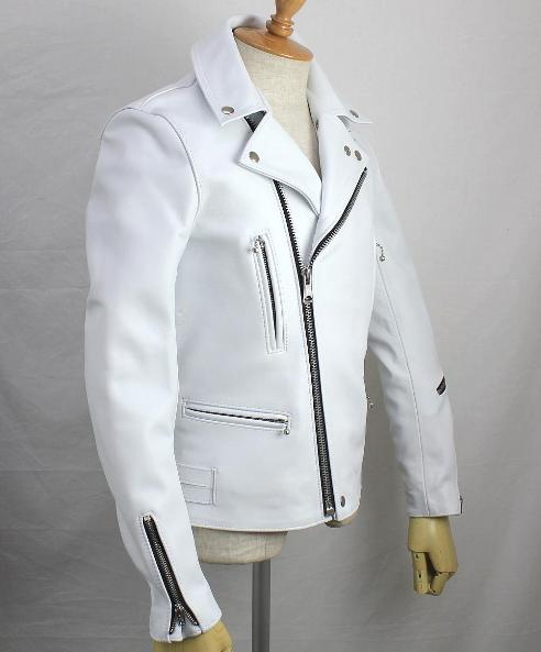 正規取扱店Lewis Leathers(ルイスレザー)　No.402T　LIGHTNING TIGHT FIT(ライトニング タイトフィット)　WHITE ホワイト