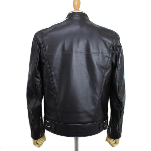 正規取扱店Lewis Leather(ルイスレザー)　No.68　SUPER SPORTS MAN(スーパースポーツマン)　ホワイトツインストライプ BLACK ブラック