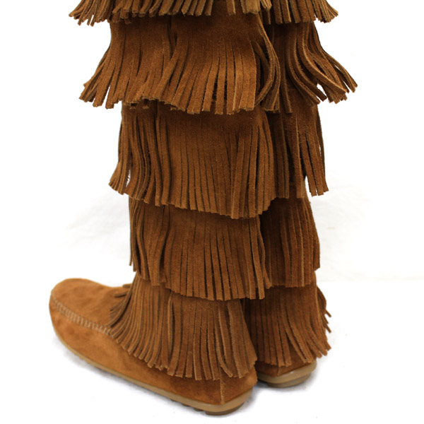 正規取扱店 MINNETONKA(ミネトンカ)5-Layer Fringe Boot(5レイヤーフリンジブーツ)#1652 BROWN レディース MT056