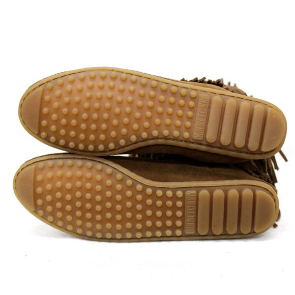 正規取扱店 MINNETONKA(ミネトンカ)5-Layer Fringe Boot(5レイヤーフリンジブーツ)#1658 DUSTYBROWN レディース MT057