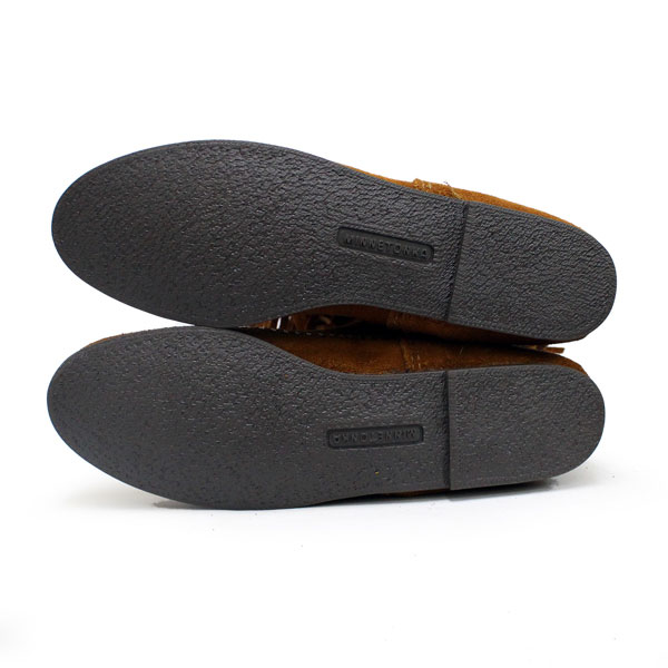 正規取扱店 MINNETONKA(ミネトンカ)Calf Hi 2-Layer Fringe Boot(カーフハイ2レイヤーフリンジブーツ)#1682 BROWNSUEDE レディース MT176