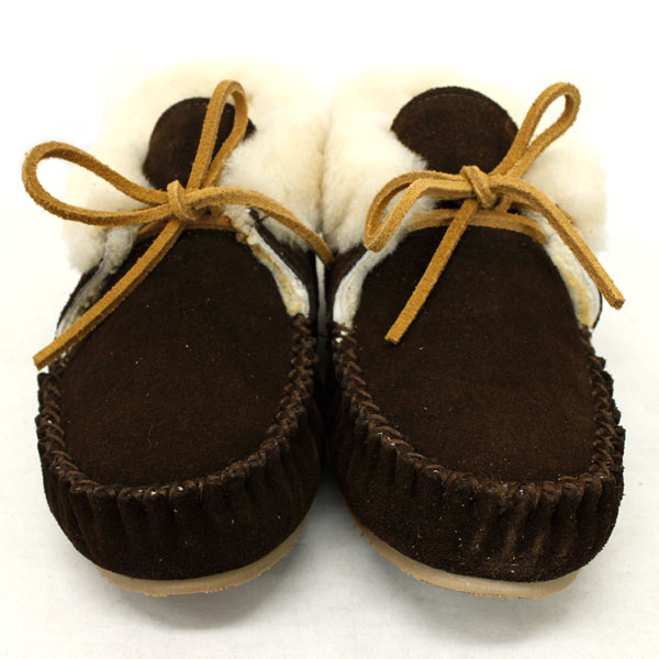 正規取扱店 MINNETONKA(ミネトンカ) Sheepskin Piper Bootie(シープスキンパイパーブーティ) #42722 CHOCOLATE レディース MT370