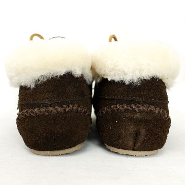 正規取扱店 MINNETONKA(ミネトンカ) Sheepskin Piper Bootie(シープスキンパイパーブーティ) #42722 CHOCOLATE レディース MT370